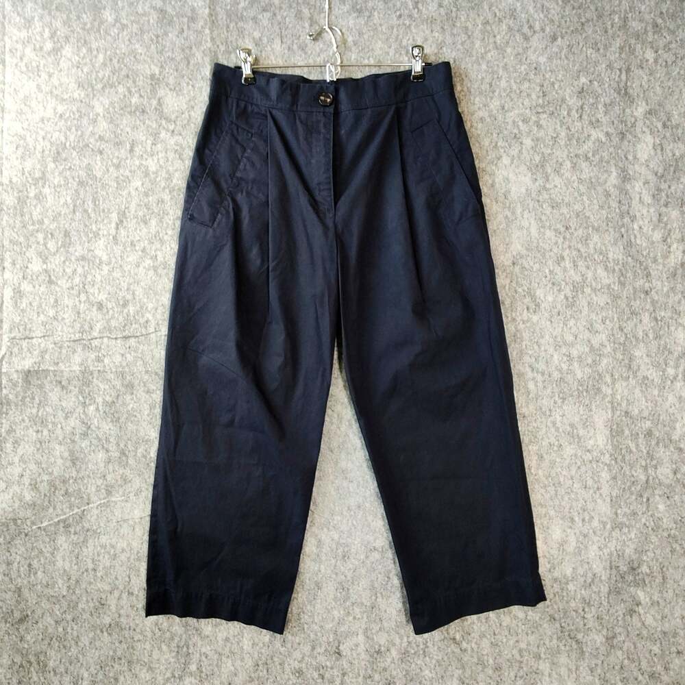 Minimalist Fall Office Comfort Uniform COS Navy Blue Classic Wide Leg Pants